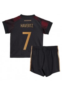 Tyskland Kai Havertz #7 Babyklær Borte Fotballdrakt til barn VM 2022 Korte ermer (+ Korte bukser)